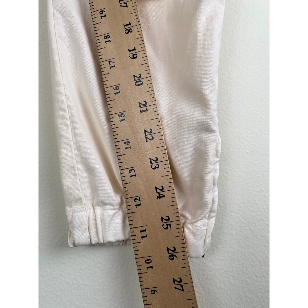 Nili Lotan Cropped Military Pants Eggshell Utility Cotton Stretch Size 6 - Picture 16 of 16
